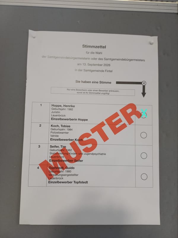 Die Kommunalwahl hat begonnen