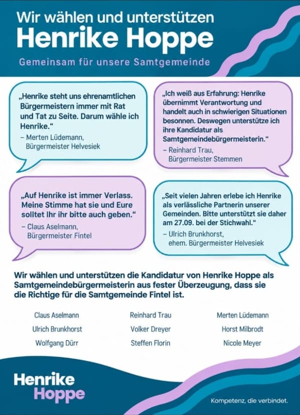Stichwahl...und es zählt jede Unterstützung