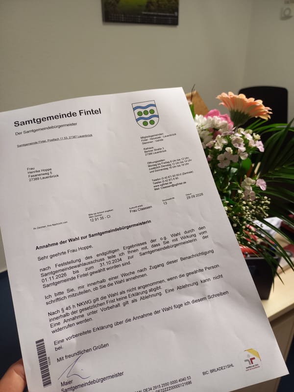 Blumen und Formelles